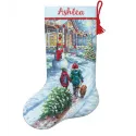 Kit de point de croix. Chaussette Tradition de Noël 40,6 cm D70-08995