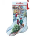 Siuvinėjimo kryželiu rinkinys. Kalėdinės tradicinės kojinės 40,6 cm D70-08995
