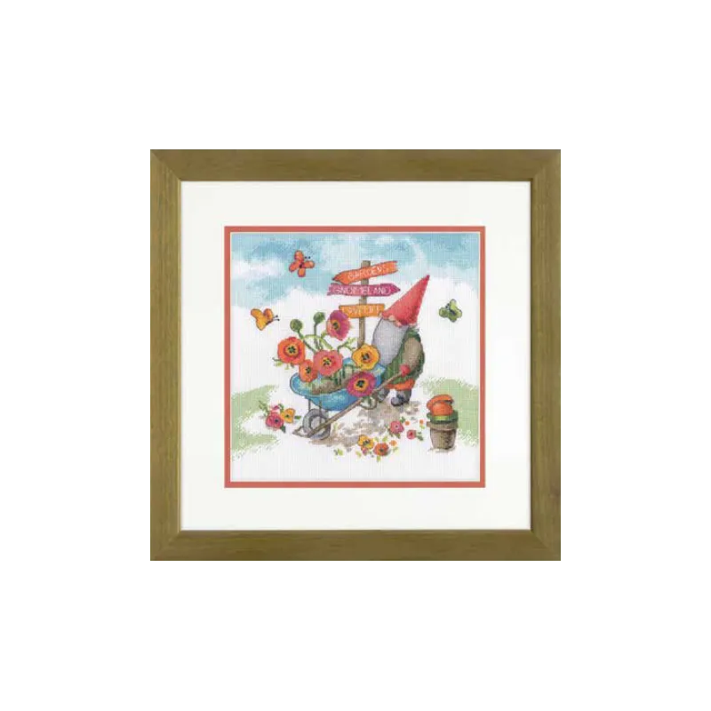 Cross stitch kit "Garden Gnome" D70-35441