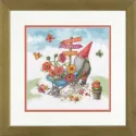 Cross stitch kit "Garden Gnome" D70-35441