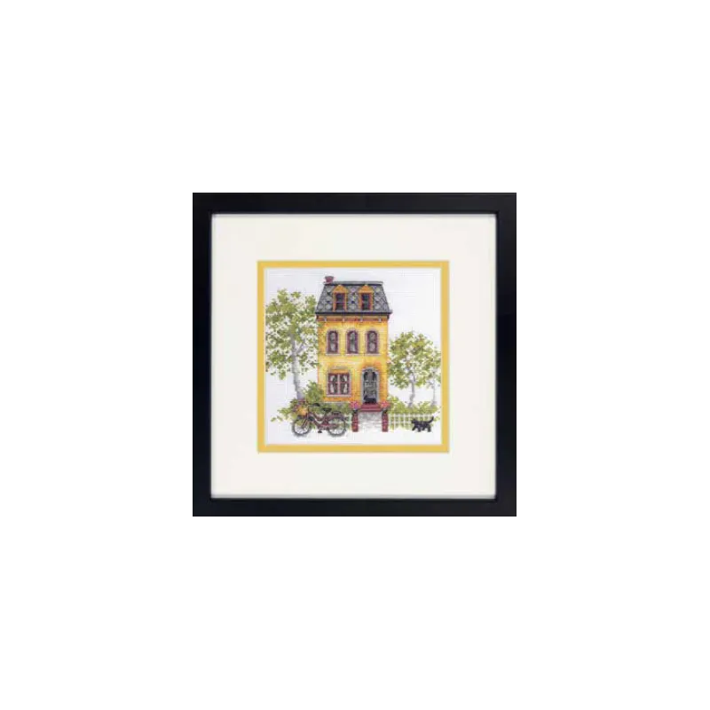 Cross stitch kit "Yellow House" D70-65226