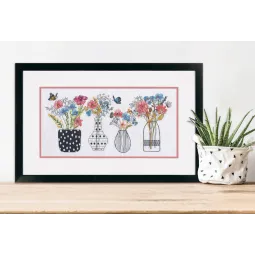 Cross stitch kit "Wildflower vases" D70-35431