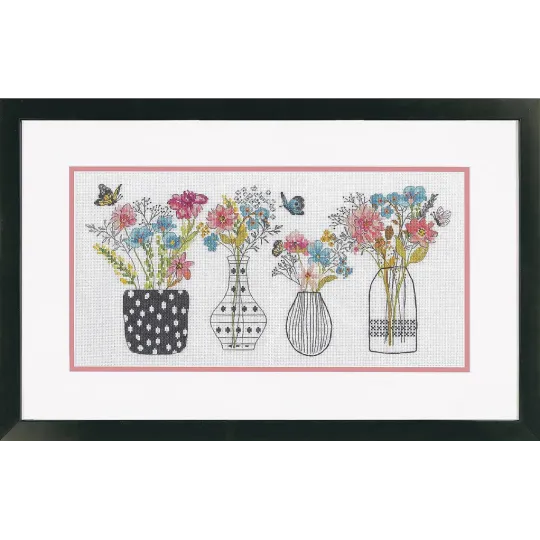 Cross stitch kit "Wildflower vases" D70-35431