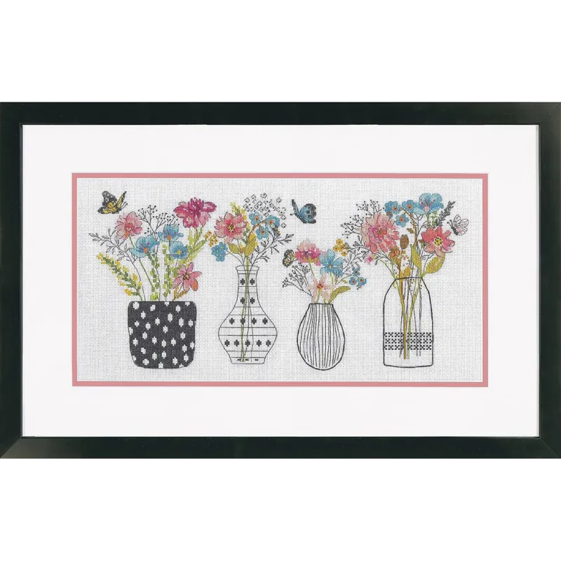 Cross stitch kit "Wildflower vases" D70-35431