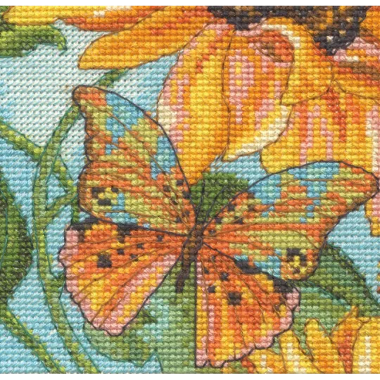 Cross stitch kit "Gold Petite Sunflower Garden" D70-65228