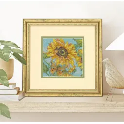 Kryželiu siuvinėjimo rinkinys "Gold Petite Sunflower Garden" D70-65228
