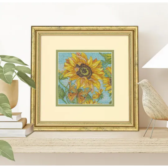 Cross stitch kit "Gold Petite Sunflower Garden" D70-65228