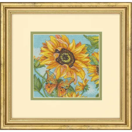 Cross stitch kit "Gold Petite Sunflower Garden" D70-65228