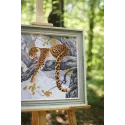 (C) Kreuzstich-Set mit Zählmuster „Leopard auf einem Baum“ S/DZH047
