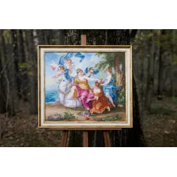 Apsiuvinėti kryžiuku rinkinys "Pagrobimas" 63x57 cm S/MK093