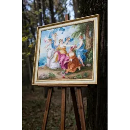 Apsiuvinėti kryžiuku rinkinys "Pagrobimas" 63x57 cm S/MK093