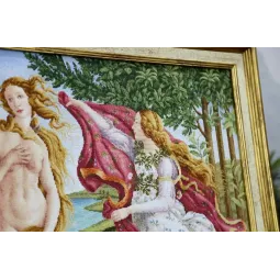 Skaičiuojamo kryželiu siuvinėjimo rinkinys "Veneros gimimas. 1482-1486" 88x55 cm S/MK097