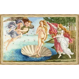 Skaičiuojamo kryželiu siuvinėjimo rinkinys "Veneros gimimas. 1482-1486" 88x55 cm S/MK097