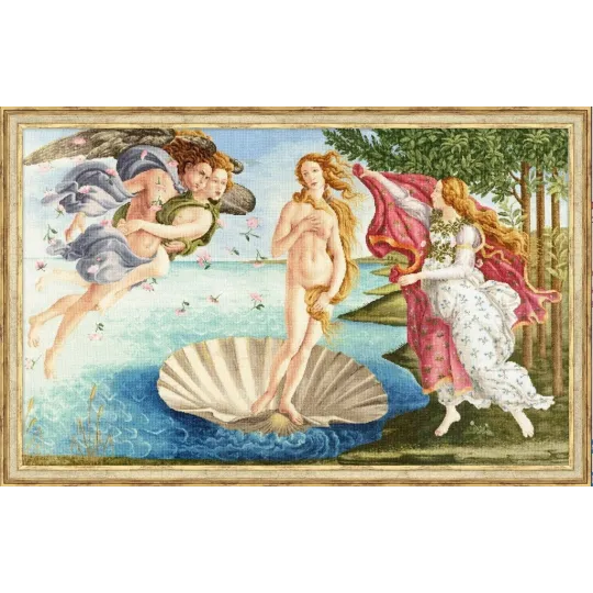 Zählkreuzstich-Set "Die Geburt der Venus. 1482-1486" 88x55 cm S/MK097