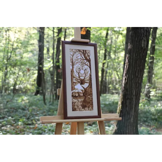 (C) Suskaičiuotas dygsnio kryželiu rinkinys „Tiger Soul“ S/DZH048