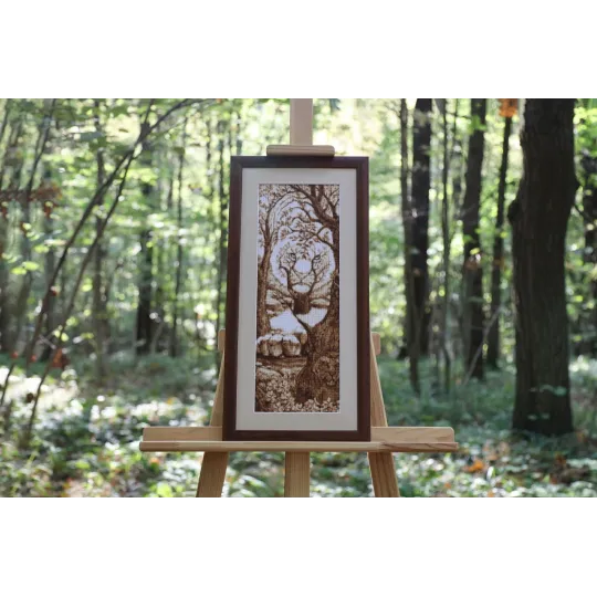 (C) Suskaičiuotas dygsnio kryželiu rinkinys „Tiger Soul“ S/DZH048