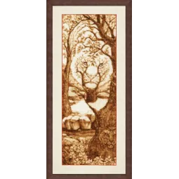 (C) Counted cross stitch kit "Tiger Soul" S/DZH048