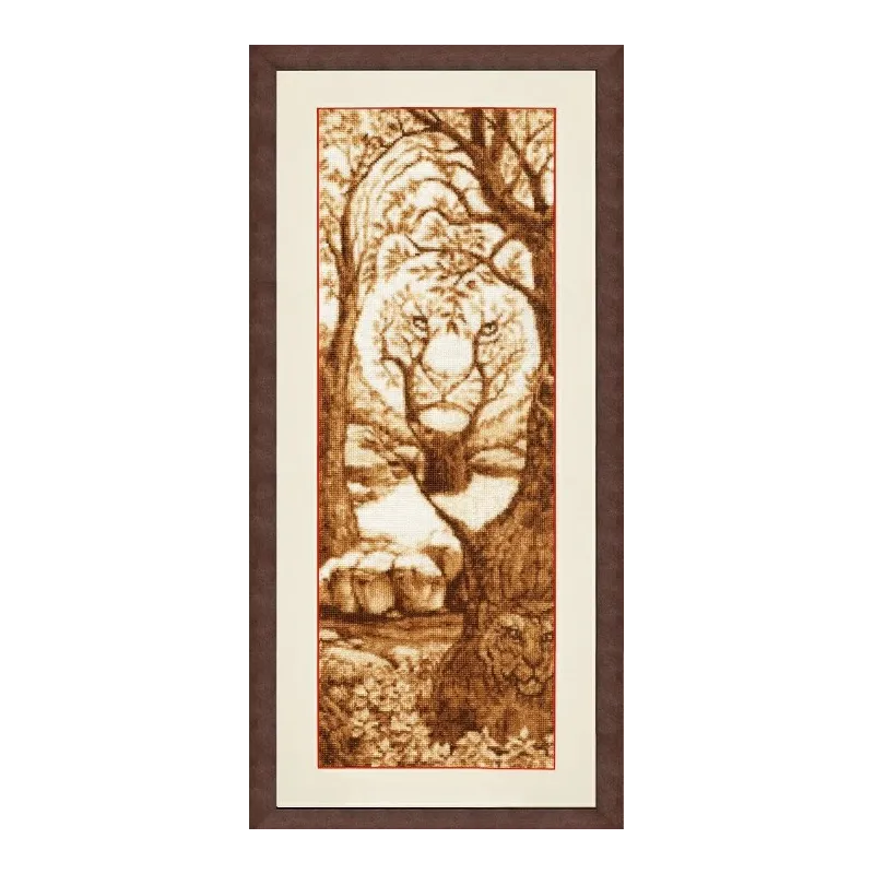 (С) Набор для вышивки крестом "Душа тигра" S/DZH048