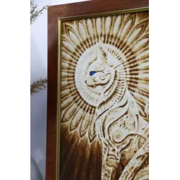 (C) Kit de point de croix compté "Chat égyptien" S/F041