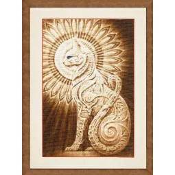 (C) Counted cross stitch kit "Egyptian cat" S/F041