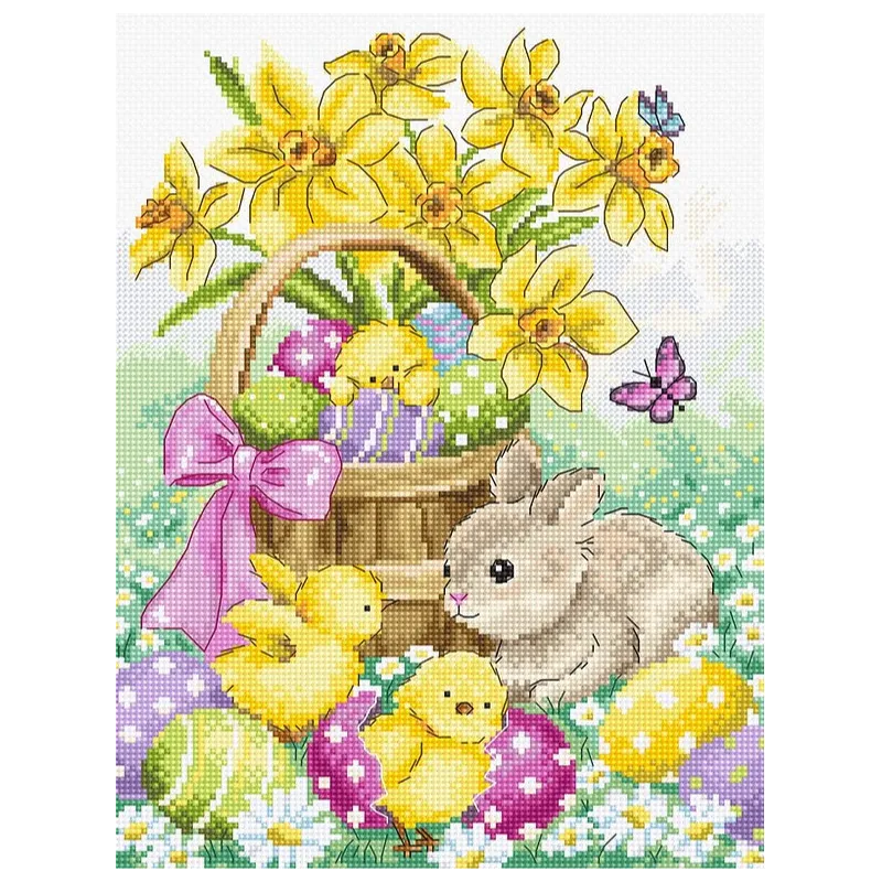 SALE Easter Rabbit and Chicks SLETIL8033 (D)