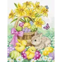 SALE Easter Rabbit and Chicks SLETIL8033 (D)