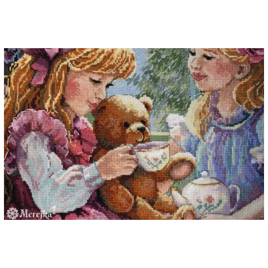 Counted cross stitch kit "The Teaparty" 31x37 SK242