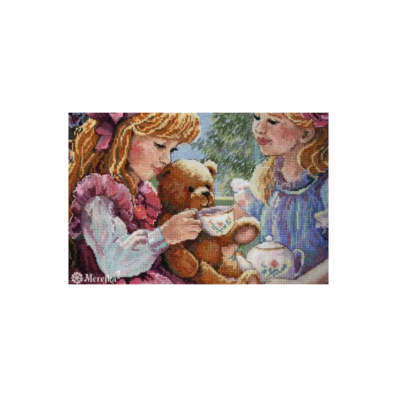 Counted cross stitch kit "The Teaparty" 31x37 SK242