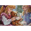 Counted cross stitch kit "The Teaparty" 31x37 SK242