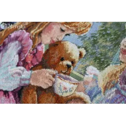 Counted cross stitch kit "The Teaparty" 31x37 SK242