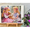 Counted cross stitch kit "The Teaparty" 31x37 SK242