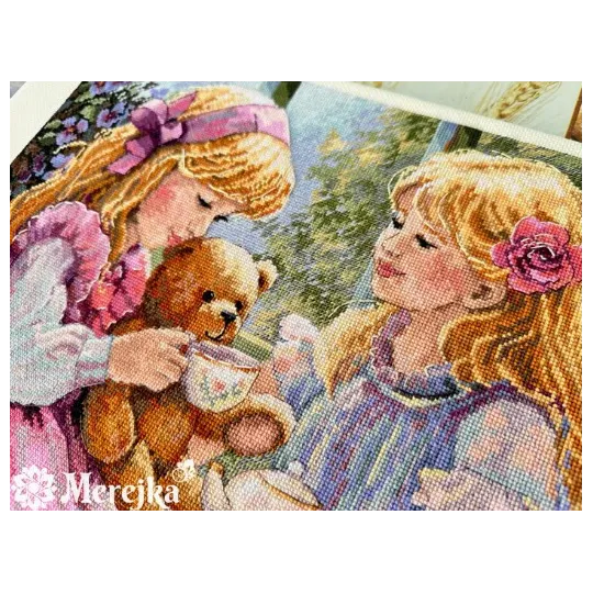 Counted cross stitch kit "The Teaparty" 31x37 SK242