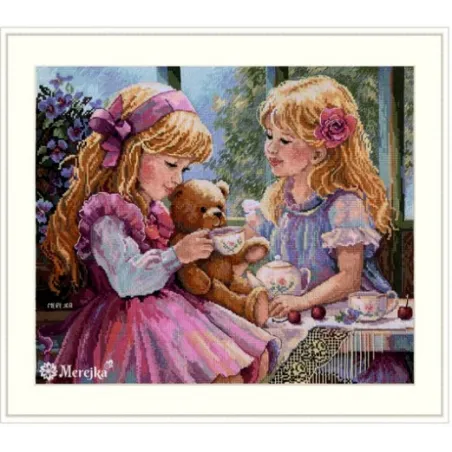 Counted cross stitch kit "The Teaparty" 31x37 SK242