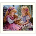 Counted cross stitch kit "The Teaparty" 31x37 SK242