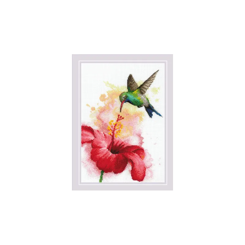 Kit point de croix "Colibri" 21x30 SR2178