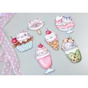 Summer Kitties Kit of 6 pcs 10x7 cm each SLETIL8089