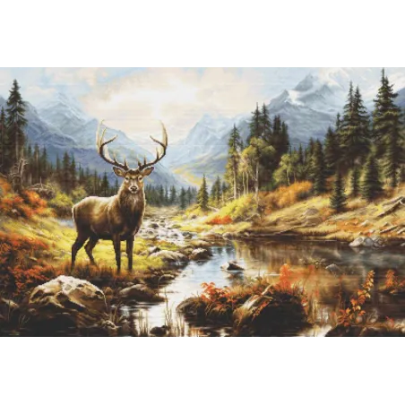 Gezählter Kreuzstich Kit "Die Größe der Natur" 42 x 28 cm SG621