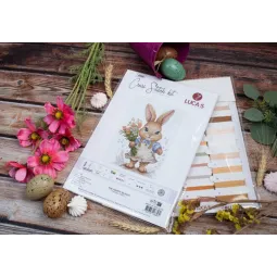 Counted Cross Stitch Kit "The Happy Bunny" 10x14cm SB1410