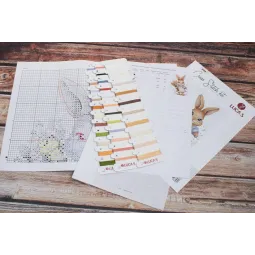 Zählkreuzstich-Set "Der glückliche Hase" 10x14cm SB1410