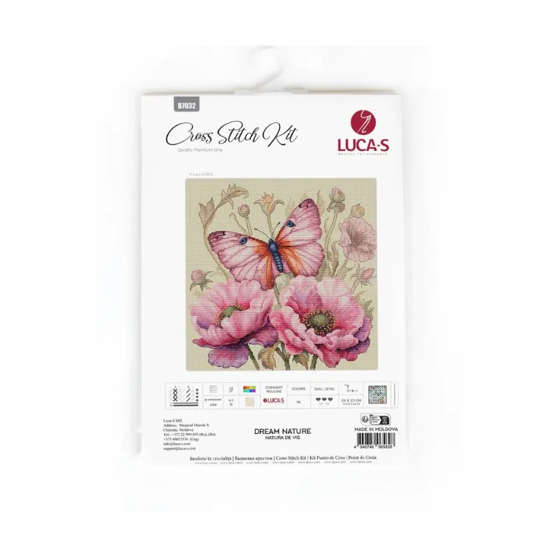 (D) Kit de point de croix compté "Dream Nature" 24x23cm SB7032