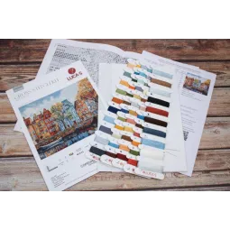 Skaičiuotas kryžiaus dygsnio rinkinys "Kopenhaga" 30x24cm SBU5046