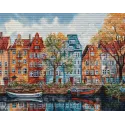Skaičiuotas kryžiaus dygsnio rinkinys "Kopenhaga" 30x24cm SBU5046