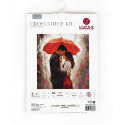 Набор для вышивания крестиком "Под зонтом" 27x29см SBU5047