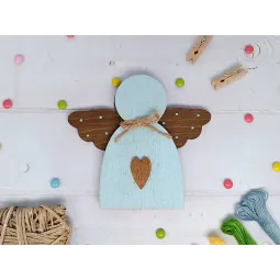 Holzkiste für Perlen. Blauer Engel KF027/100B