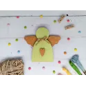 Medinė dėžutė karoliukams. Žalias angelas KF027/100G