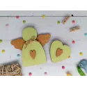 Medinė dėžutė karoliukams. Žalias angelas KF027/100G