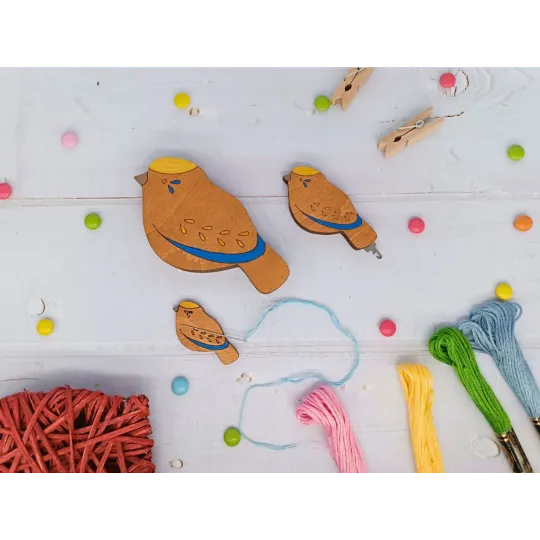 Иглодержатель. Птичка синяя KF070/1-1