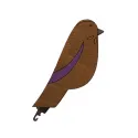 Needle threader. Bird purple KF070/1-3