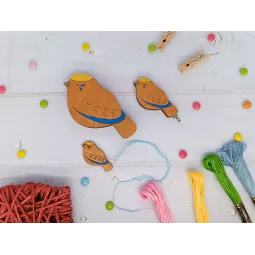 Magnetnadelhalter. Vogel blau KF059/200-1