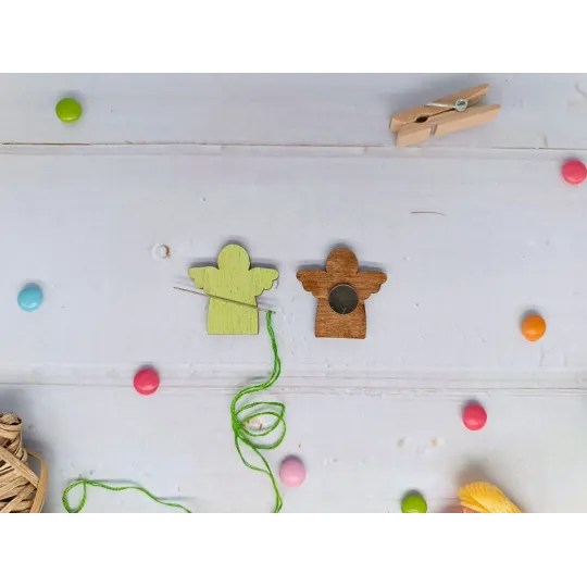 Магнитный держатель иглы. Зеленый ангел KF059/60G